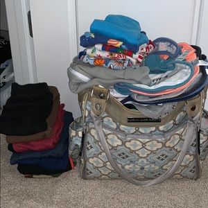 Diaper bag and clothes